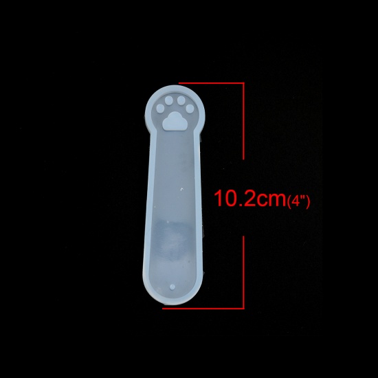 Picture of Silicone Resin Mold For Jewelry Making White Paw Claw 10.2cm x 2.8cm, 2 PCs