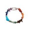 Image de Bracelets en Gemme ( Naturel ) Multicolore Irrégulier Elastique 20cm Long, 1 Pièce