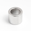 Immagine di 304 Acciaio Inossidabile Colata Perline Cilindrico Tono Argento 10mm x 8mm, Buco: Circa 6.6mm, 1 Pz