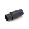Picture of 1 Piece Eco-friendly PVD Vacuum Plating 304 Stainless Steel Magnetic Clasps Cylinder Black 18mm x 8mm