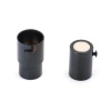 Picture of 1 Piece Eco-friendly PVD Vacuum Plating 304 Stainless Steel Magnetic Clasps Cylinder Black 18mm x 8mm