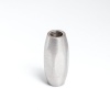 Bild von 304 Edelstahl Magnetverschluss Barrel Silberfarbe Facettiert Matt 19mm x 9mm, 1 Stück