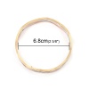 Picture of 304 Stainless Steel Stacking Bangles Bracelets Mixed Irregular Ripple 23cm(9") long - 22cm(8 5/8") long, 1 Set ( 3 PCs/Set)