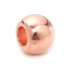Picture of Zinc Based Alloy Spacer Beads Drum Rose Gold 10mm x 7mm, Hole: Approx 4.4mm, 30 PCs