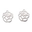 Immagine di 304 Acciaio Inossidabile Charms Irregolare Tono Argento 14mm x 12mm, 10 Pz