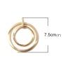 Picture of Zinc Based Alloy Pendants Round Matt Real Gold Plated Champagne Rhinestone Twisted 75mm x 67mm, 1 Piece