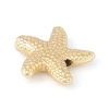 Immagine di Lega di Zinco Gioielli Oceanici Perline Stella di Mare Oro Placcato Oro Circa 14mm x 14mm, Foro:Circa 1.4mm, 10 Pz