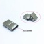 Immagine di 304 Acciaio Inossidabile Colata Chiusura Magnetica Rettangolo Tono Argento Smerigliato 28mm x 18mm, 1 Pz