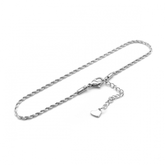 Picture of 304 Stainless Steel Anklet Silver Tone 23.3cm(9 1/8") long, 1 Piece