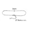 Picture of 304 Stainless Steel Anklet Silver Tone Oval 22.8cm(9") long, 1 Piece