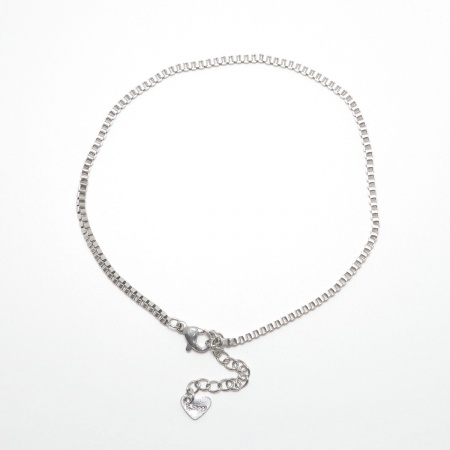 Bild von Großhandel 304 Edelstahl Fußketten, Silberfarbe Frauen Minimalistisch Geschenk Schmuckbedarf, 22.8cm lang, 1 Strang