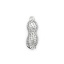 Imagen de 304 Acero Inoxidable Colgantes Charms Maní Tono de Plata 20mm x 7mm, 10 Unidades