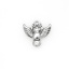 Imagen de 304 Acero Inoxidable Halloween Colgantes Charms Búho Tono de Plata 14mm x 13mm, 10 Unidades