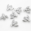 Picture of 304 Stainless Steel Halloween Charms Owl Animal Silver Tone 14mm x 13mm, 10 PCs