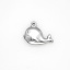 Bild von 304 Edelstahl Ozean Schmuck Charms Wal Silberfarbe 15mm x 12mm, 10 Stück