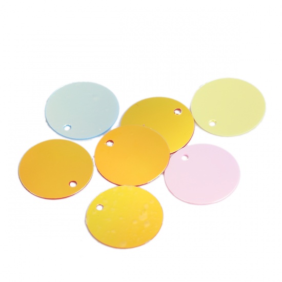 Picture of PVC Charms Round At Random 16mm Dia., 100 Grams (Approx 1250 PCs)