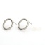 Immagine di 304 Acciaio Inossidabile Orecchini a Perno Anello Tono Argento 14mm Dia., Posta / Filo Dimensione: (21 misura), 10 Pz