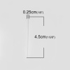 スターリングシルバー ハンドメイド/DIY 基礎金具 玉 ピン シルバー 4.5cm 長さ、 0.5mm （24号）、 1 グラム (約 5-6 個) の画像
