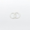 Picture of 0.6mm Sterling Silver Open Jump Rings Findings Round Silver 4mm Dia., 1 Gram (Approx 32-33 PCs)