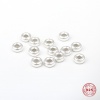 Picture of Sterling Silver Spacer Beads Round Silver About 6mm Dia., Hole:Approx 2.5mm, 1 Gram (Approx 4-5 PCs)
