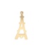 Immagine di 304 Acciaio Inossidabile Connettore Torre Eiffel Oro Placcato Filigrana 3.2cm x 1.5cm, 3 Pz