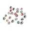 Immagine di 304 Acciaio Inossidabile Perline Cilindrico Tono Argento A Random Strass 5mm x 4mm, Buco: Circa 1.8mm, 10 Pz