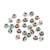 Picture of 304 Stainless Steel Beads Cylinder Silver Tone At Random Mixed Rhinestone 7mm x 5mm, Hole: Approx 2.8mm, 10 PCs