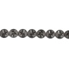 Image de (Classement B) Perles en Hématite （ Naturel ） Plat-Rond Gris Foncé Arbres Env. 12mm Dia, Trou: env. 1.2mm, 42cm - 41cm long, 1 Enfilade (Env. 32 Pcs/Enfilade)