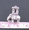 Image de Perles à Gros Trou au Style Européen en Alliage de Zinc Eléphant Argent Antique 20mm x 15mm, 10 Pcs