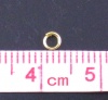 Picture of 0.6mm Iron Based Alloy Open Jump Rings Findings Round Gold Plated 3mm Dia, 4000 PCs