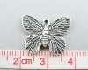 Image de 50 Pendentifs Charms Papillon Ressemblant 18x15mm