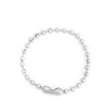 Immagine di Acciaio Inossidabile Anello Portachiavi Tono Argento 9.8cm, 20 Pz