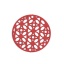 Immagine di Ottone Filigree Stamping Connettore Tondo Rosso Fiore 20mm Dia., 10 Pz