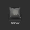 Immagine di Vetro Cupola Dome Seals Cabochon Quadrato Flatback Bianco Trasparente 18mm x 18mm, 10 Pz