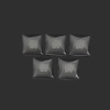 Immagine di Vetro Cupola Dome Seals Cabochon Quadrato Flatback Bianco Trasparente 18mm x 18mm, 10 Pz
