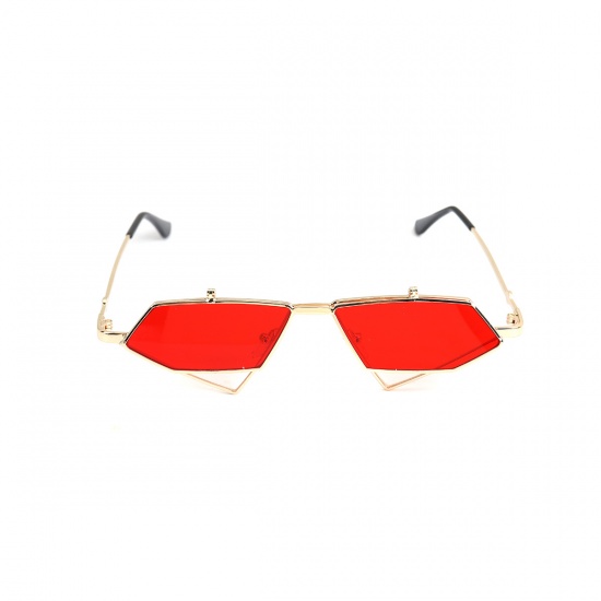 Picture of Double Layer Sunglasses Red 14.4cm x 3.6cm, 1 Piece