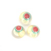 Immagine di Resina & Fiore Reale Secchi Dome Seals Cabochon Tondo Multicolore Trasparente Frutta 12mm Dia, 10 Pz