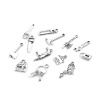 Picture of Zinc Based Alloy Charms Axe Antique Silver House 27mm x 12mm - 14mm x 7mm, 2 Sets ( 13 PCs/Set)