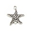 Picture of Zinc Based Alloy Ocean Jewelry Connectors Star Fish Antique Silver Filigree 22mm x 20mm, 20 PCs