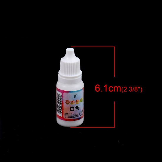 Immagine di ( 10ml ) Colorante Liquido Epossidico Di Cristallo Bianco 6.1cm x 2.1cm, 1 Pz