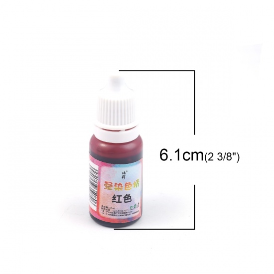 Picture of ( 10ml ) Liquid Dye Resin Jewelry Craft Red 6.1cm x 2.1cm, 1 Piece
