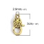 Picture of Zinc Based Alloy Lobster Clasp Findings Oval Gold Tone Antique Gold Carved Pattern Pattern 3cm x 1.6cm, 10 PCs