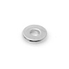 亜鉛合金 スペーサー スペーサービーズ 円形 シルバートーン 約 8mm 直径、 穴：約 2.6mm、 2000 個 の画像