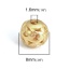 Picture of Zinc Based Alloy Spacer Beads Round Matt Gold Filigree About 8mm Dia., Hole: Approx 1.6mm, 10 PCs