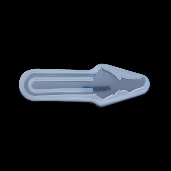 Immagine di Silicone Muffa della Resina per Gioielli Rendendo Segnalibro Bianco Ragazza 9cm x 3cm, 2 Pz