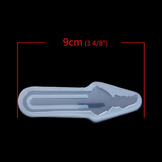 Immagine di Silicone Muffa della Resina per Gioielli Rendendo Segnalibro Bianco Ragazza 9cm x 3cm, 2 Pz