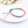 Picture of Cotton Braiding Bracelets Multicolor 19cm(7 4/8") long, 1 Piece