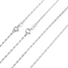 スターリングシルバー デザインチェーン ネックレス プラチナメッキ 50.8cm 長さ、 1 本 の画像