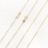 Picture of Sterling Silver Link Cable Chain Necklace Gold Plated 40.5cm(16") long, 1 Piece