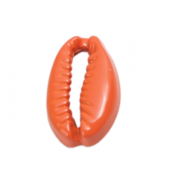 Imagen de Zamak Conectores Concha Naranja Pintura 19mm x 12mm, 10 Unidades